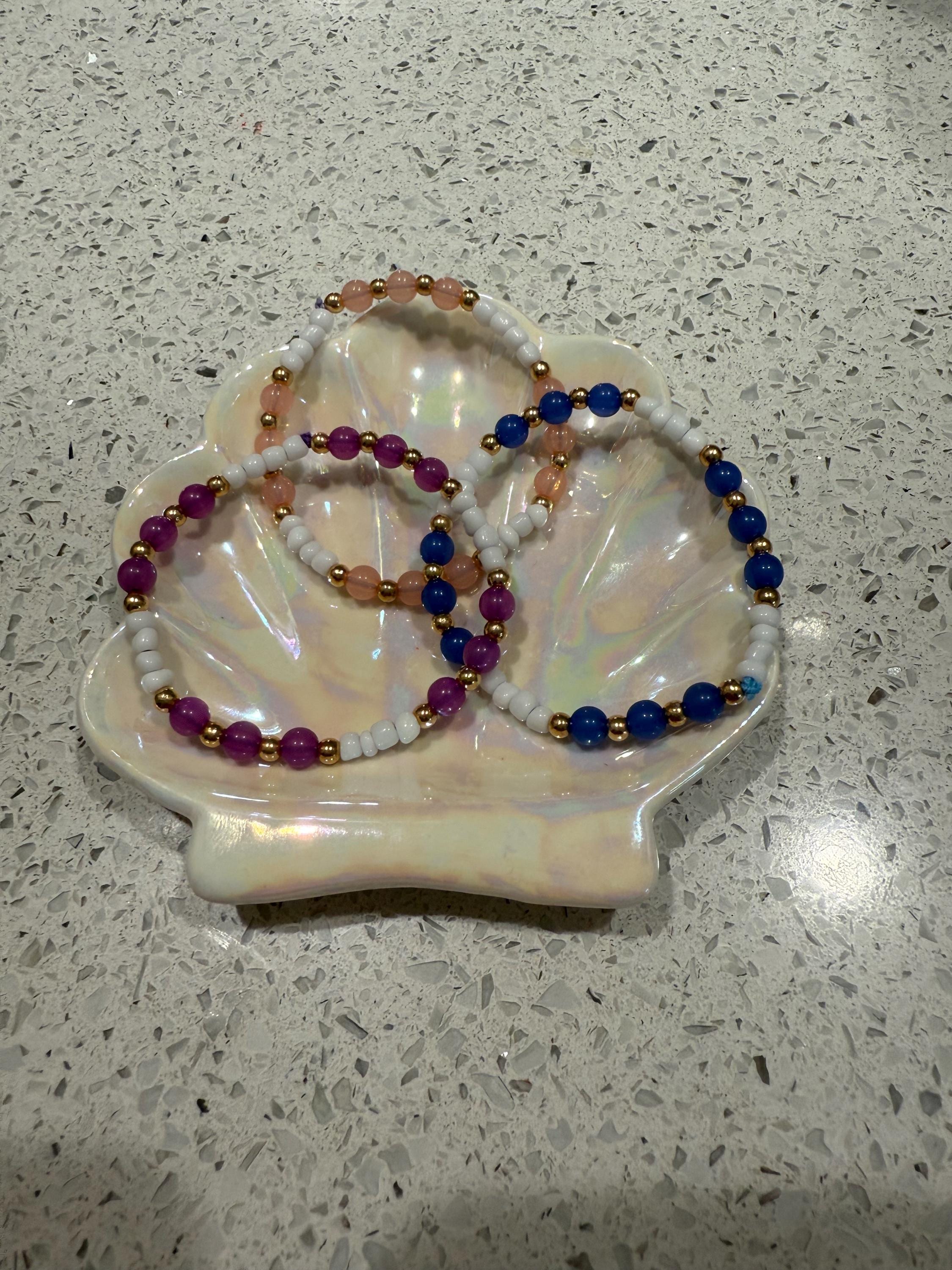 golden beaded bracelet